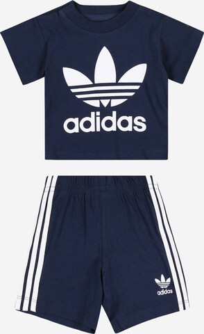 Set 'Trefoil' de la ADIDAS ORIGINALS pe albastru: față