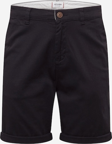 Pantalon chino 'DAVE' JACK & JONES en noir : devant