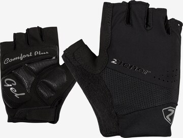 ZIENER Athletic Gloves 'CLAERA' in Black: front