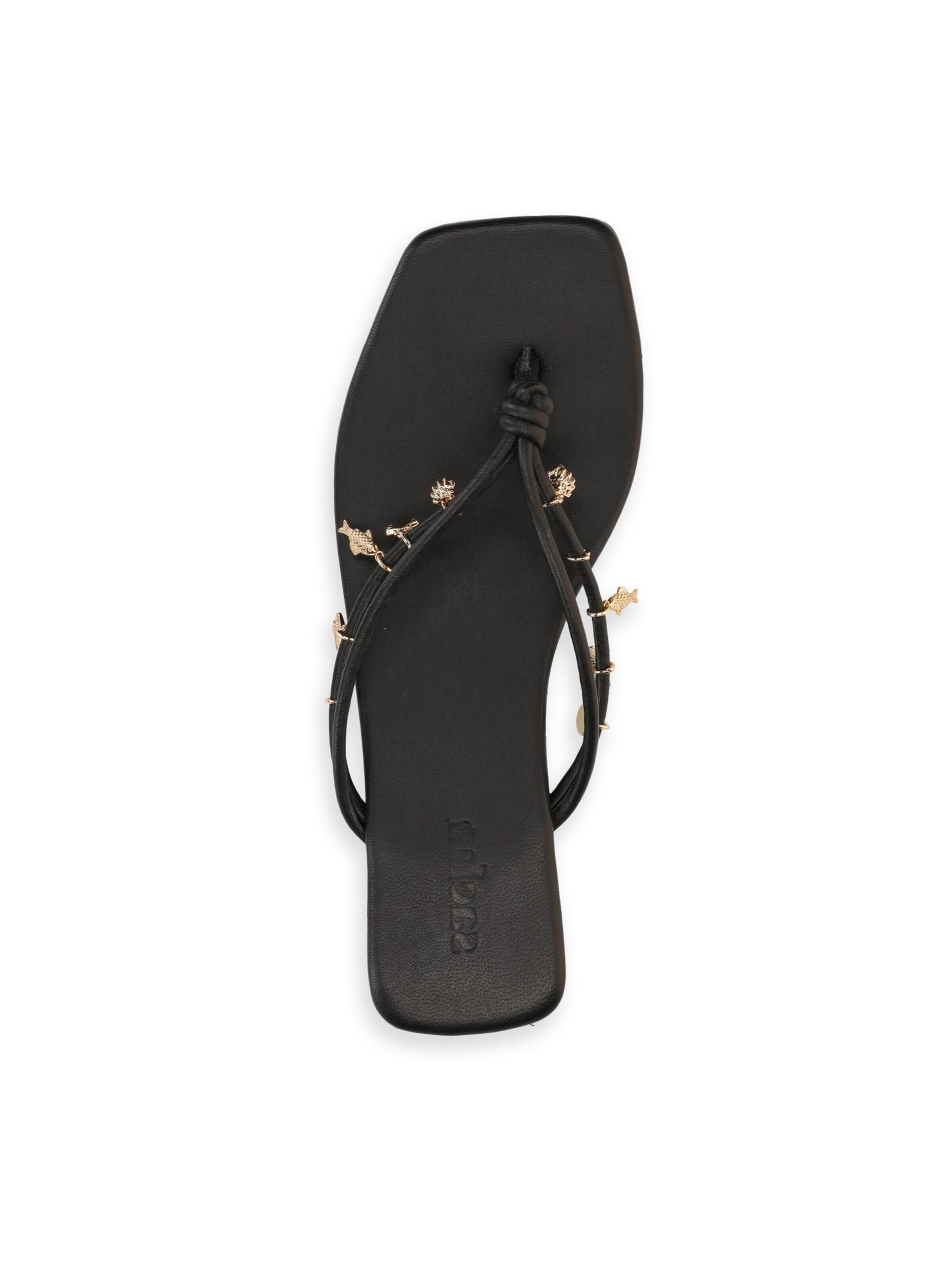 Tongs SACHA en noir