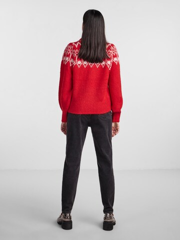 PIECES Sweater 'Nyla' in Red