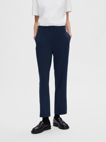 SELECTED FEMME Regular Broek in Blauw: voorkant