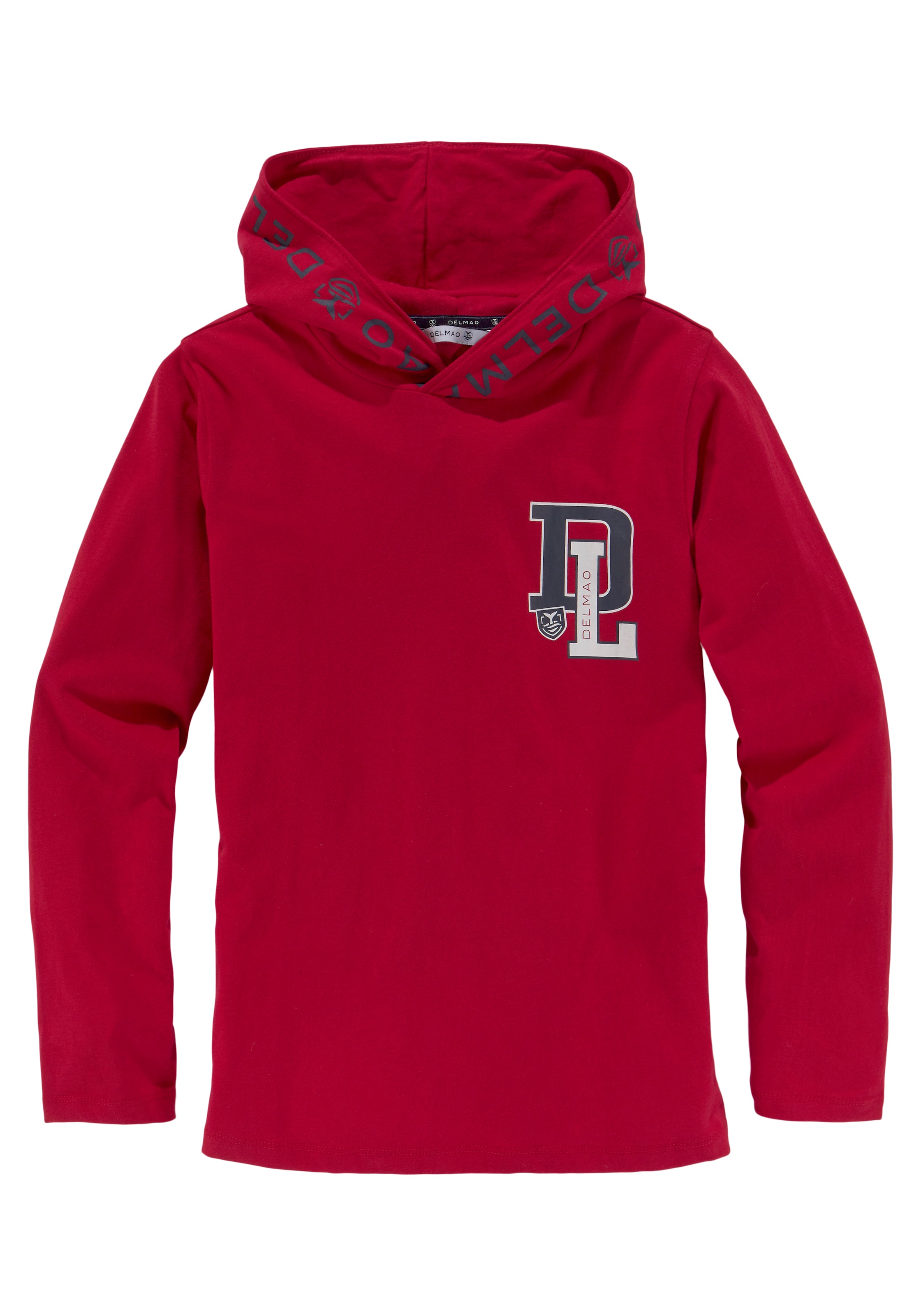 DELMAO Shirt in Rot: Vorderseite