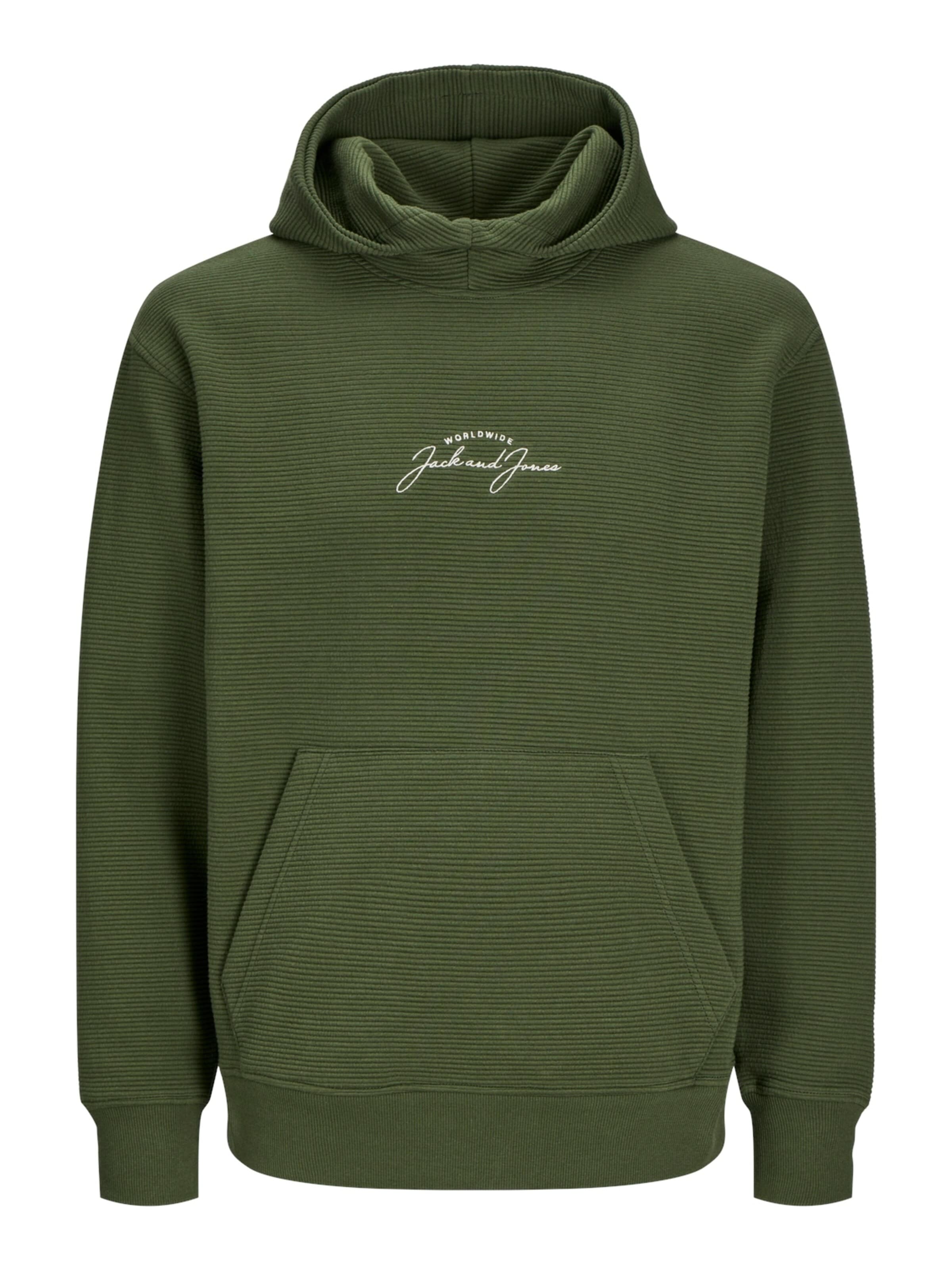 JACK & JONES Sweatshirt in Green: front
