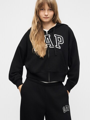 GAP Sweat jacket 'HERITAGE' in Black