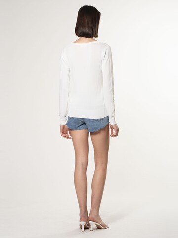 Pull-over Influencer en blanc