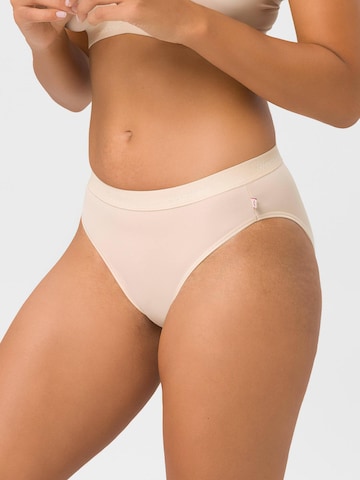 BeeDees Panty 'Slip Microfun Tai mit Elastikbund' in Beige