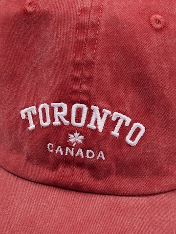 Cappello da baseball di Pull&Bear in rosso