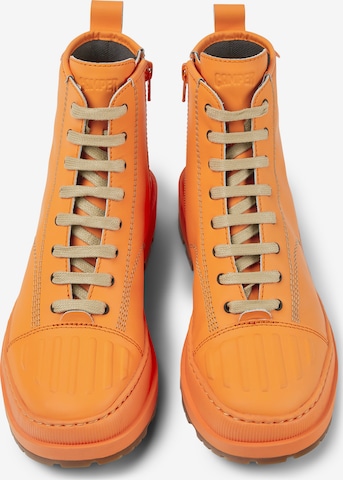 CAMPER Lace-Up Ankle Boots 'Brutus Trek' in Orange