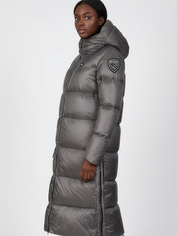 Blauer Mantel 'Celia' in Grau