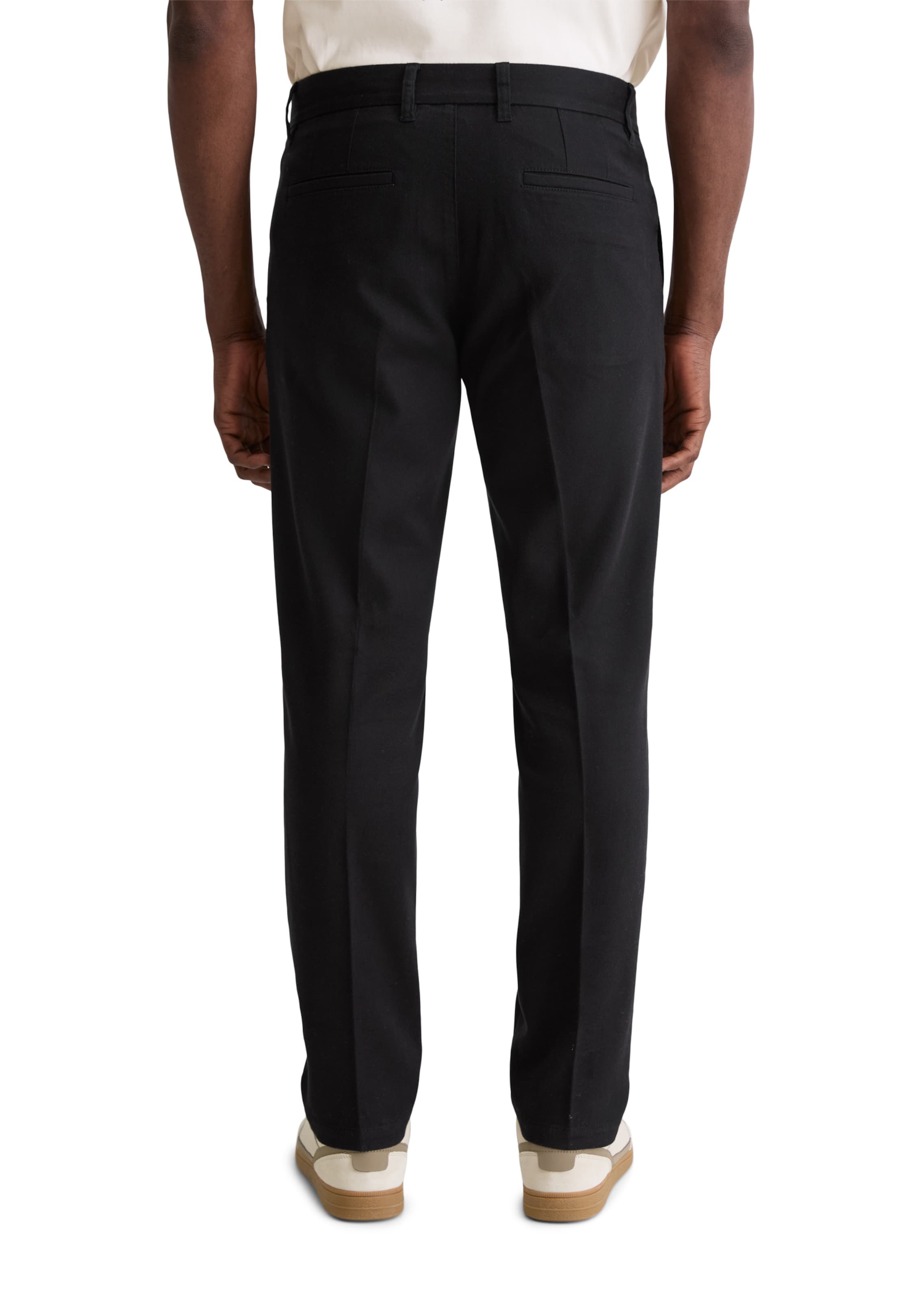 Marc O'Polo Regular Chinohose 'Osby' in Schwarz