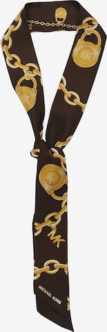 MICHAEL Michael Kors - Lenço 'Tossed Chains' em castanho: frente