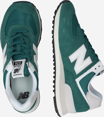 Baskets basses '574' new balance en vert