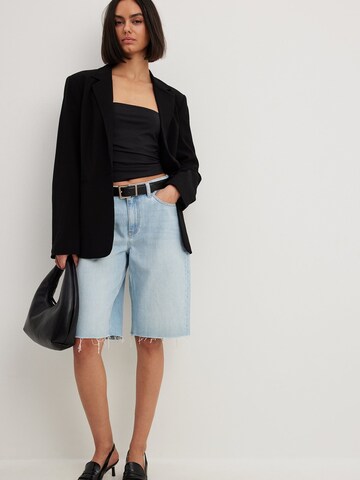 NA-KD Wide Leg Jeans in Blau