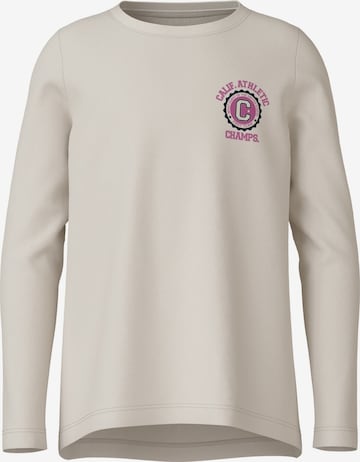 NAME IT T-shirt 'NKFVIOLET' i beige: framsida