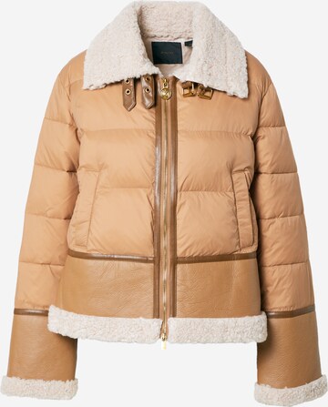 PINKO Winter Jacket in Beige: front