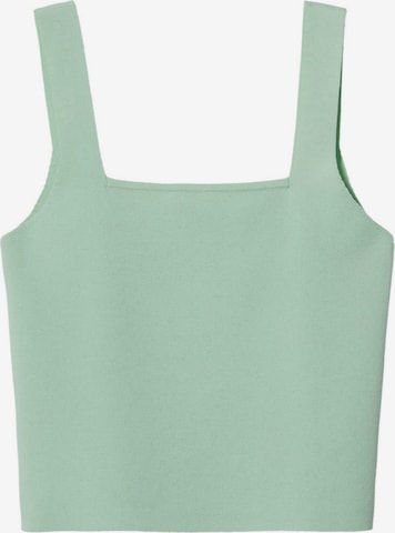 MANGO Knitted Top 'BELL' in Green: front