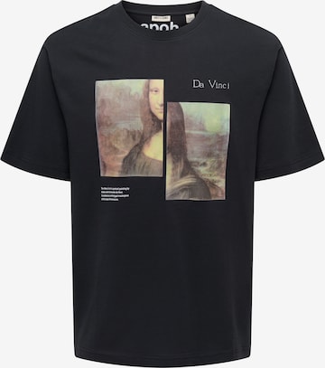 Only & Sons Paita 'ONSMONALISA' värissä musta: etupuoli