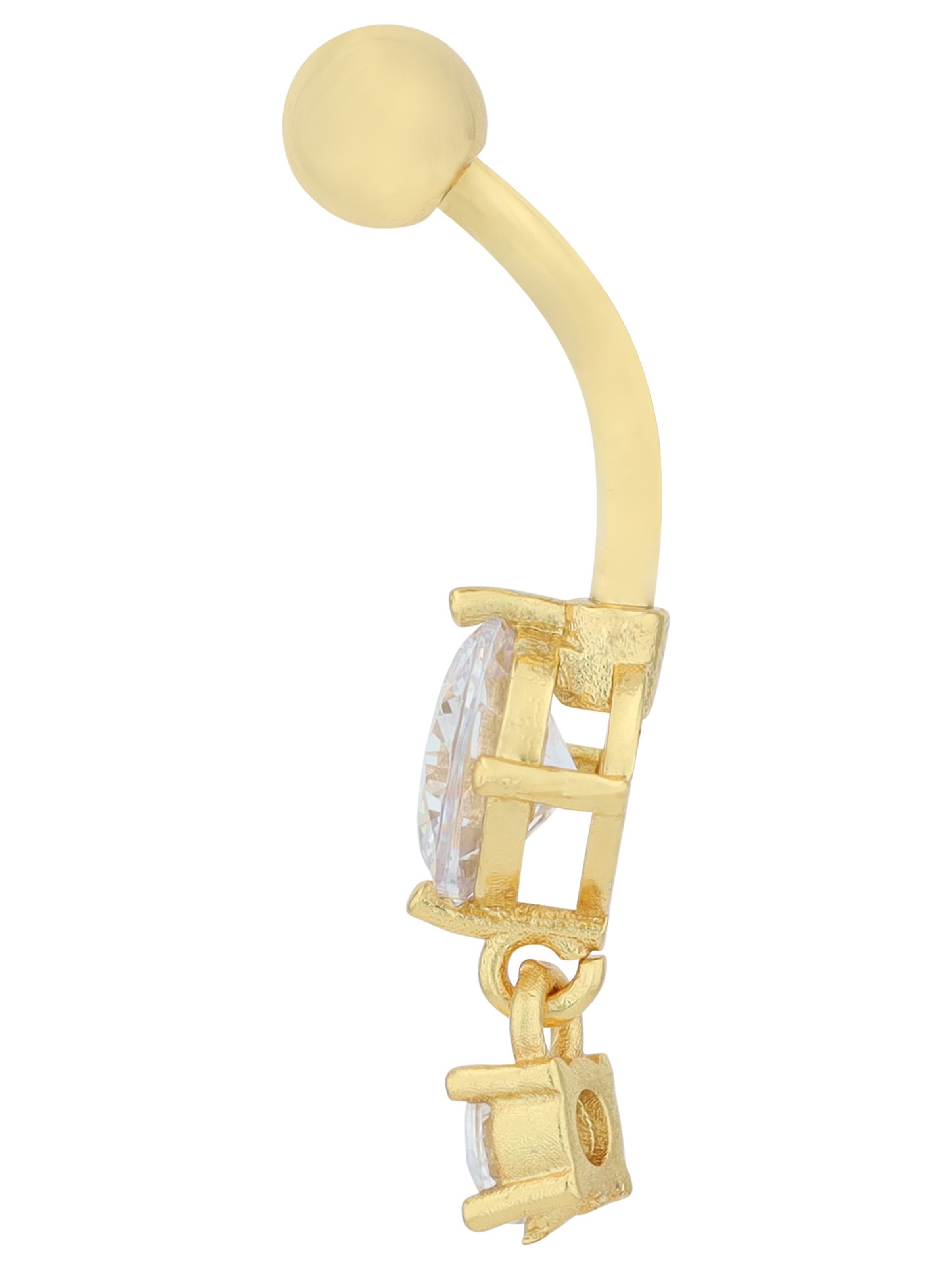 Akzent Piercings 'Zirkonia' in Gold