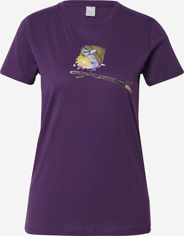 Iriedaily Shirt 'It Birdy' in Lila: voorkant