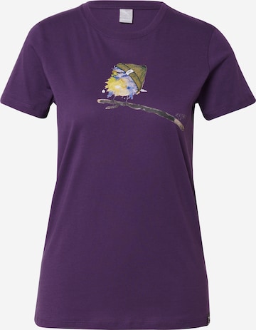 Tricou 'It Birdy' de la Iriedaily pe mov: față