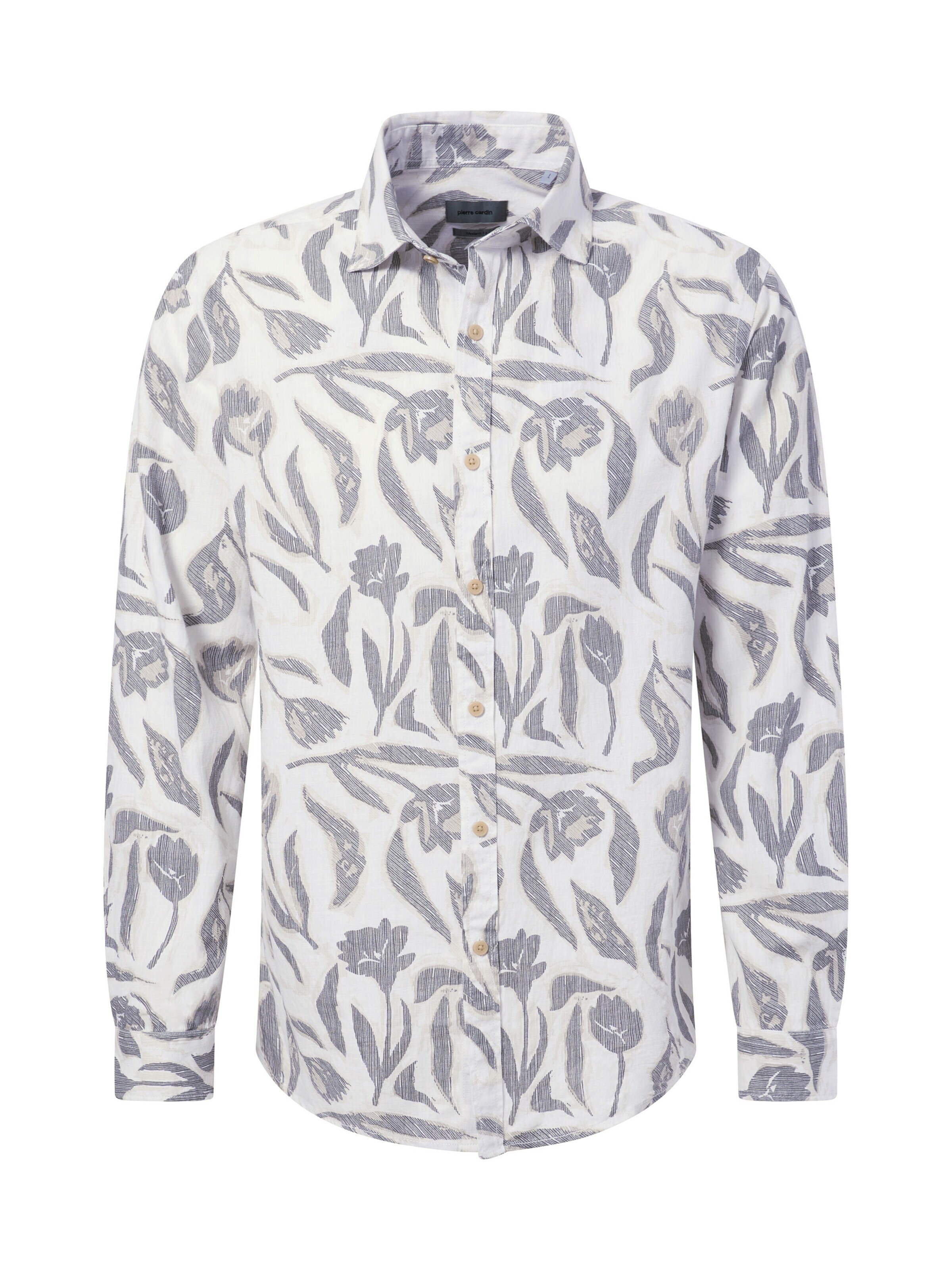 PIERRE CARDIN Overhemd in Blauw: voorkant