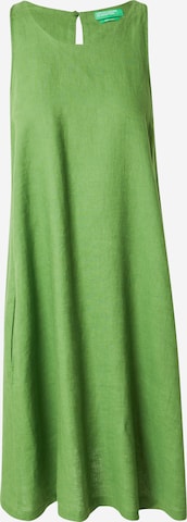 UNITED COLORS OF BENETTON Šaty – zelená: přední strana