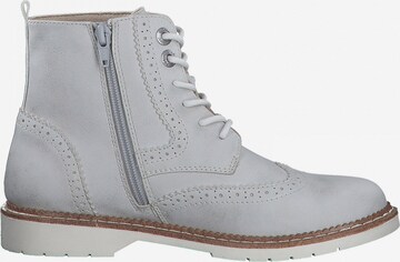 s.Oliver Lace-Up Ankle Boots in Silver