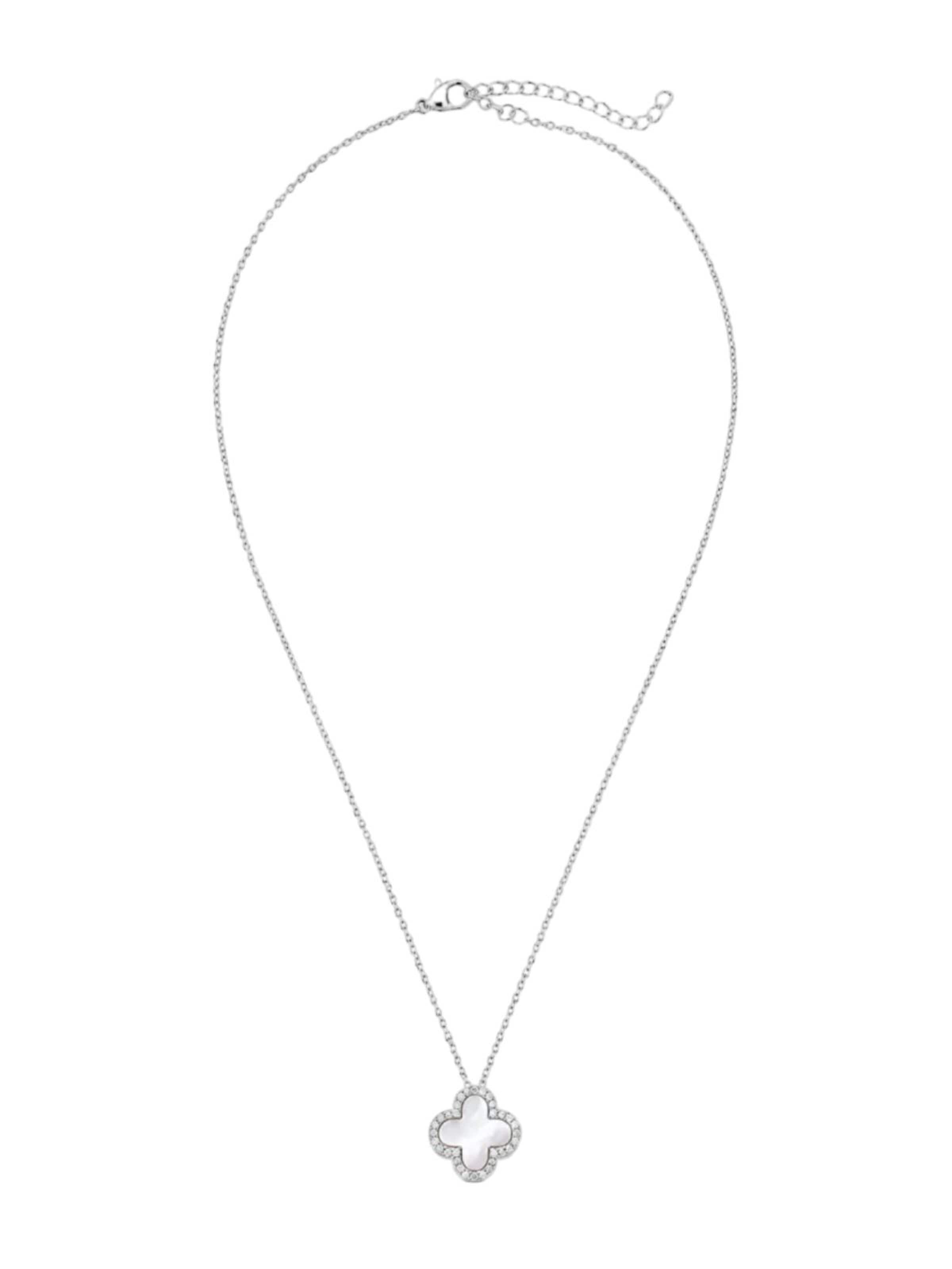 Cala Rose Ketting 'LARA' in Zilver: voorkant