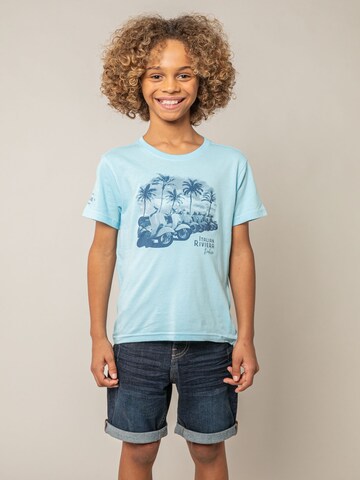 T-Shirt 'LAMBRATE' Deeluxe en bleu : devant