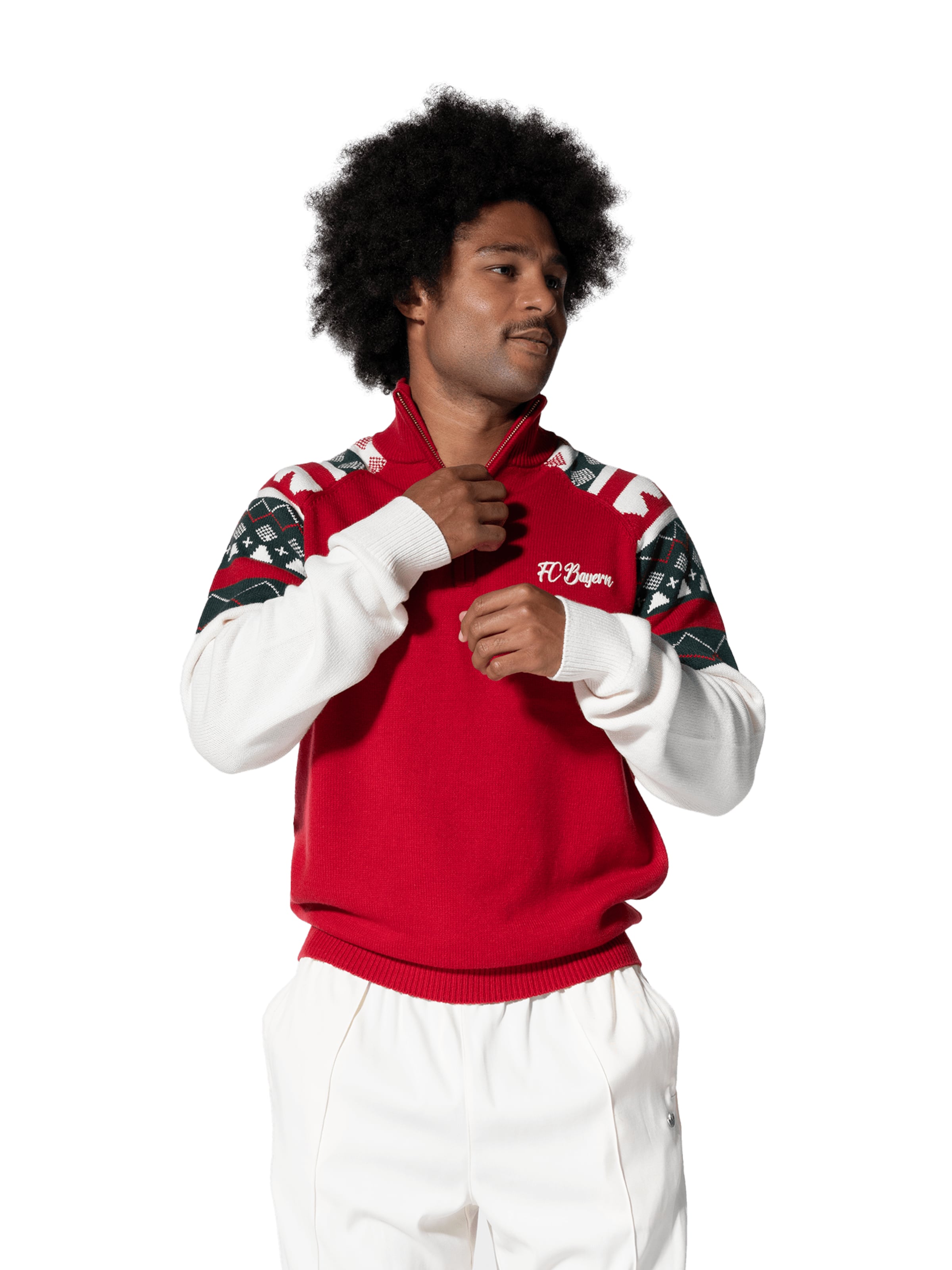 FC BAYERN MÜNCHEN Fleece Jacket in Red