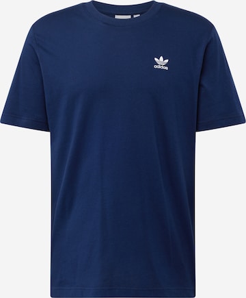 Tricou 'Trefoil Essentials' de la ADIDAS ORIGINALS pe albastru: față