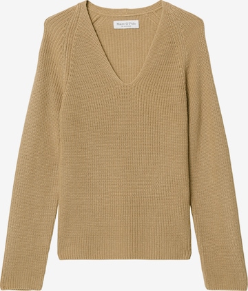 Pull-over Marc O'Polo en beige : devant