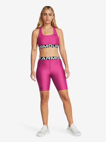 UNDER ARMOUR Skinny Sportbroek 'HeatGear 8' in Roze