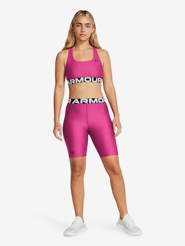 UNDER ARMOUR Skinny Sportbroek 'HeatGear 8' in Roze