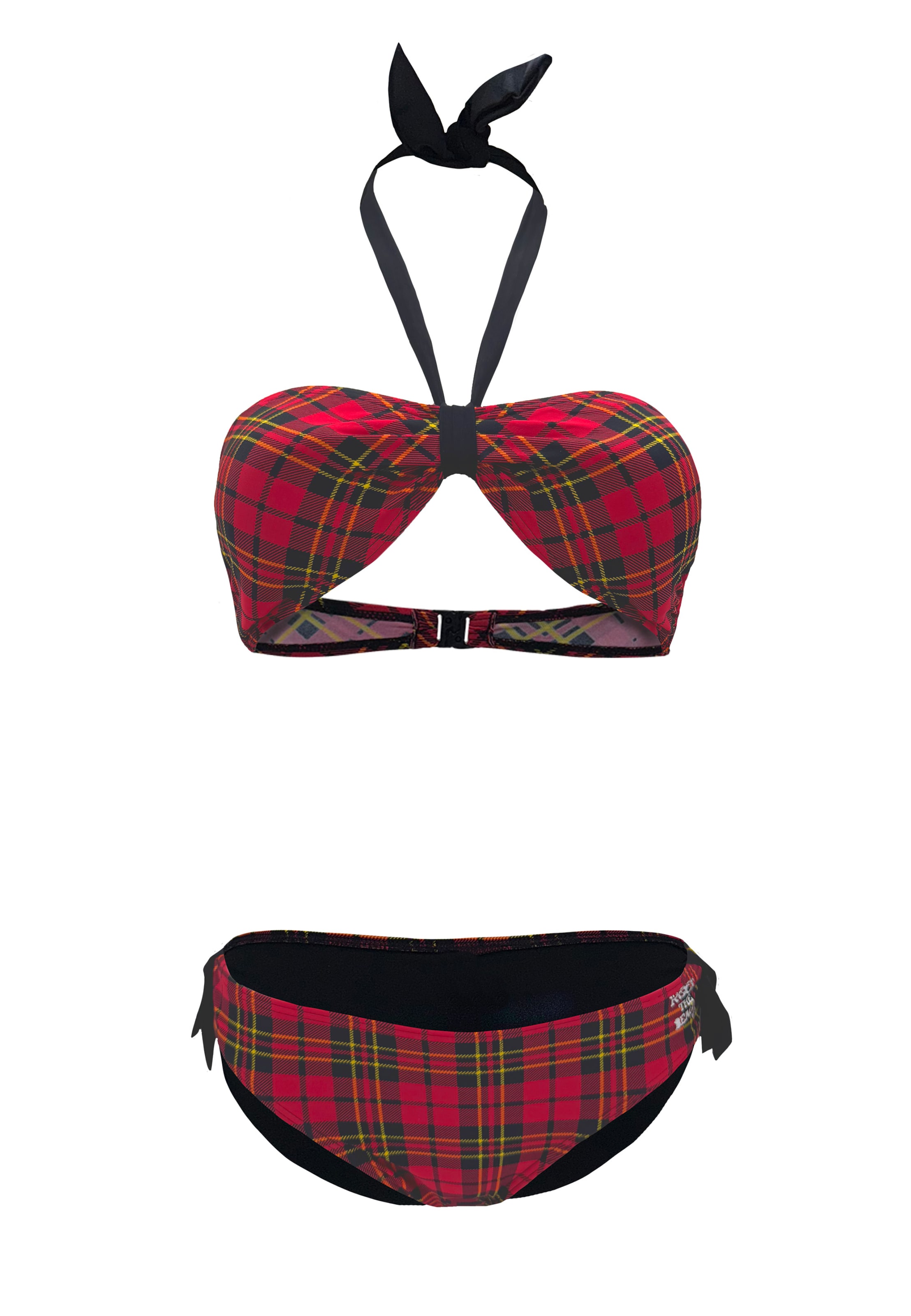 BECO the world of aquasports Bandeau Bikini in Rot: Vorderseite