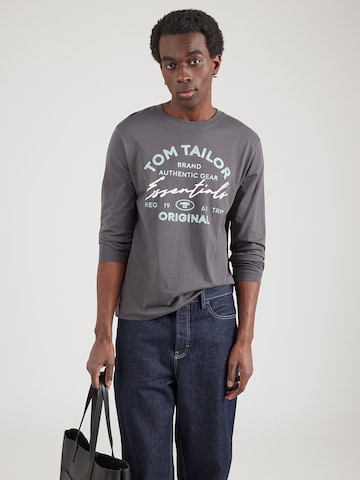 TOM TAILOR Shirt in Grey: front
