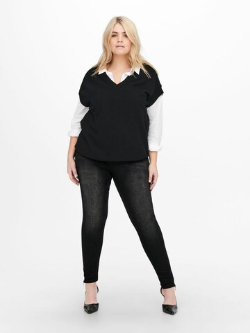 ONLY Carmakoma Slimfit Jeans 'Karla' in Schwarz