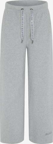 Jette Sport Wide leg Pants in Grey: front