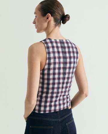 Scalpers Vichy Vest ' ' in Blau