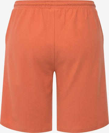 Ulla Popken Regular Shorts  (GOTS) in Orange