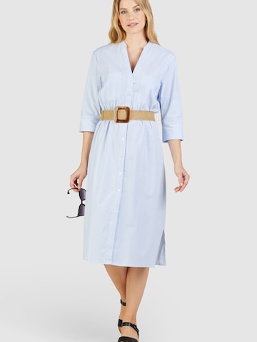 Navigazione Shirt dress in Blue: front