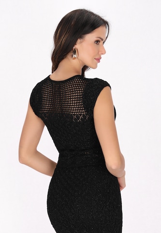 faina Вязаный топ 'Fashion Look' в Черный