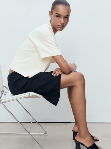 MANGO T-Shirt 'PICO' in Beige