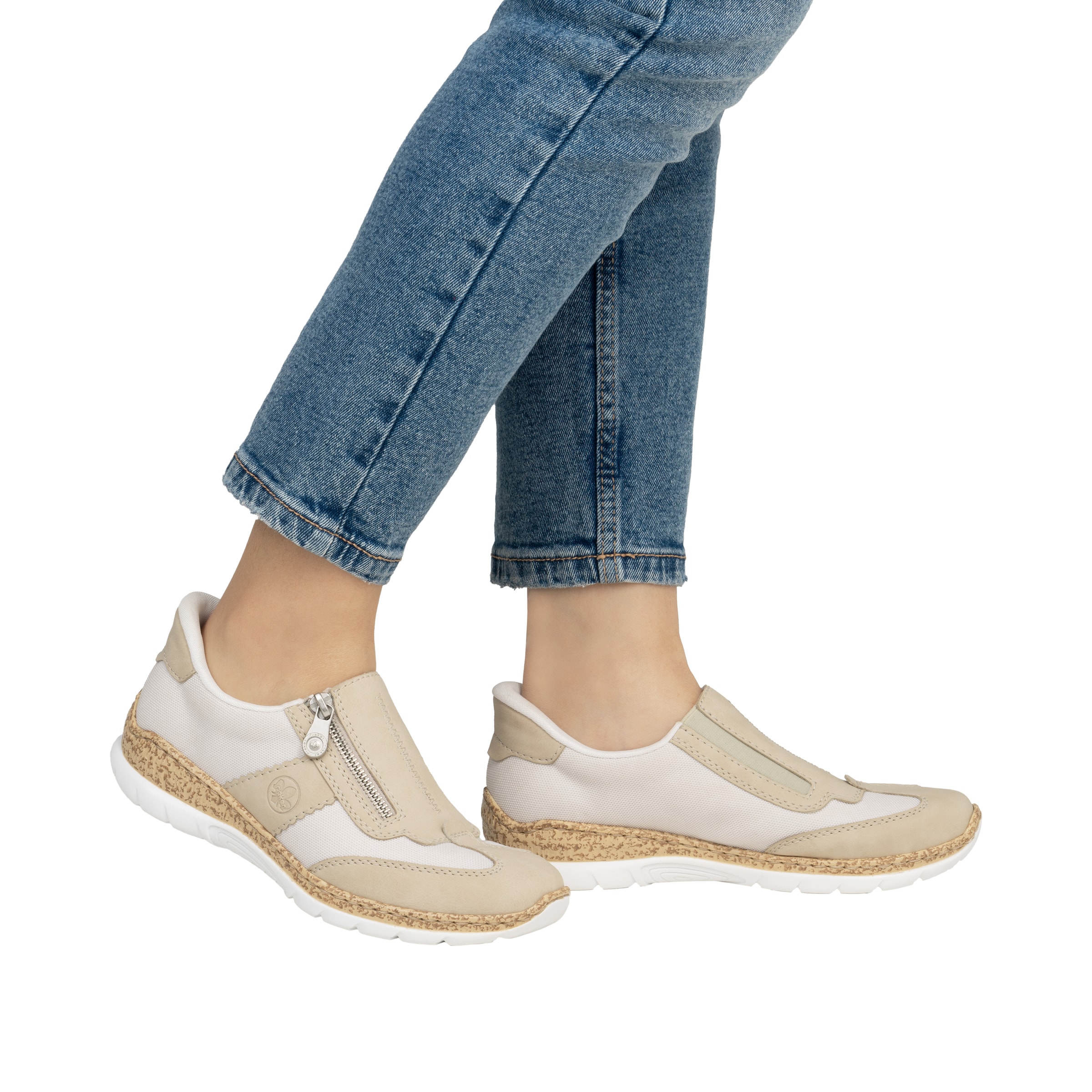 Slip on Rieker en beige