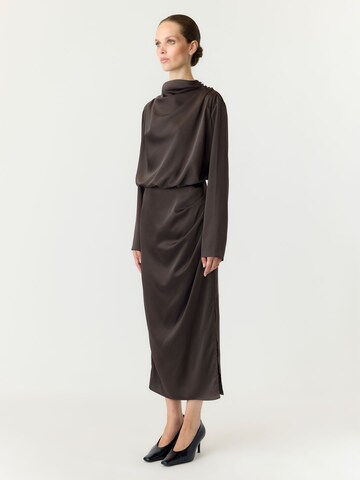 YAS Dress 'PELLA' in Brown