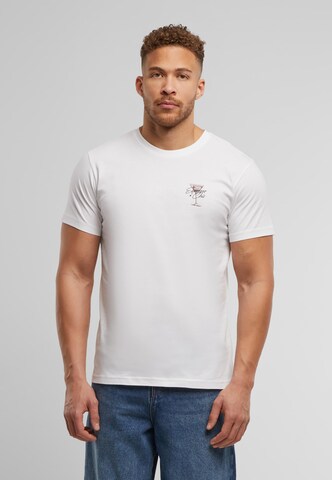Mister Tee Shirt 'The Espresso Chic' in Wit