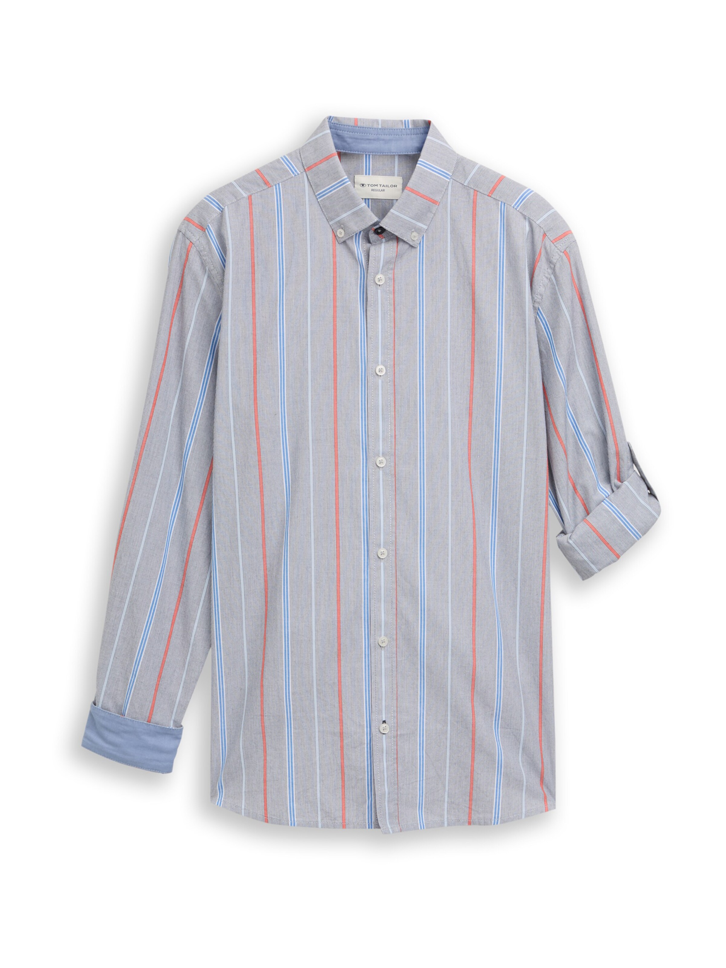 TOM TAILOR Regular fit Overhemd in Blauw: voorkant