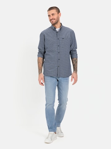 CAMEL ACTIVE - Ajuste regular Camisa de negocios 'Vichy' en azul