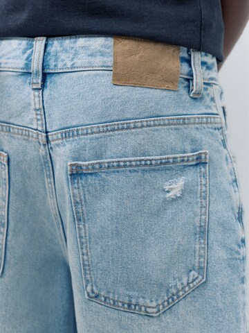 Pull&Bear Loosefit Jeans i blå